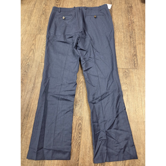 Indochino NWT Navy Blue Flat Front Men's Slack Suit Pants Size 30x28 - Picture 6 of 6